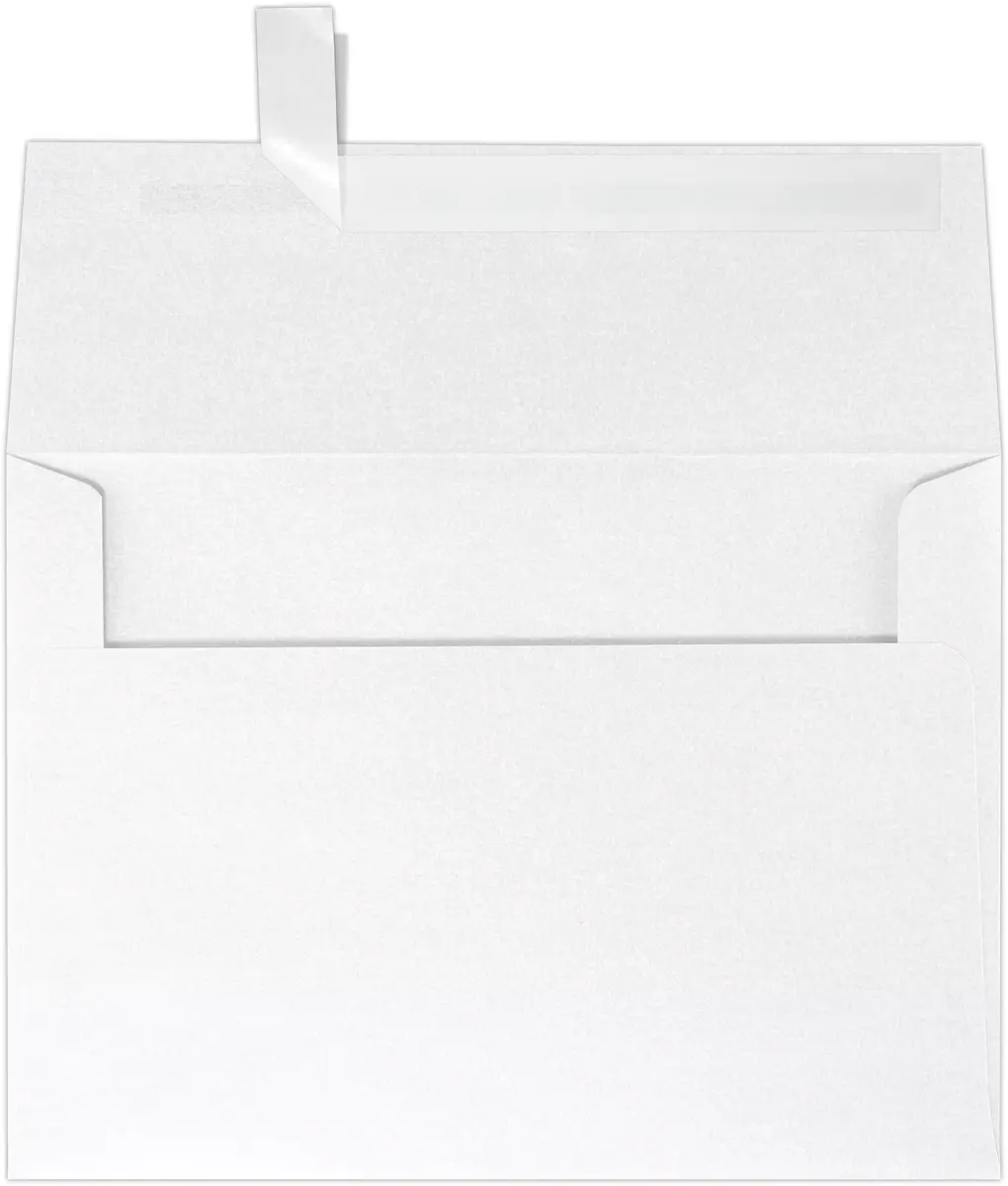 LUXPaper A4 Invitation Envelopes | Peel & Press | 4 1/4" x 6 1/4" | Crystal Metallic | 80lb. Text | 50 Qty - main product image