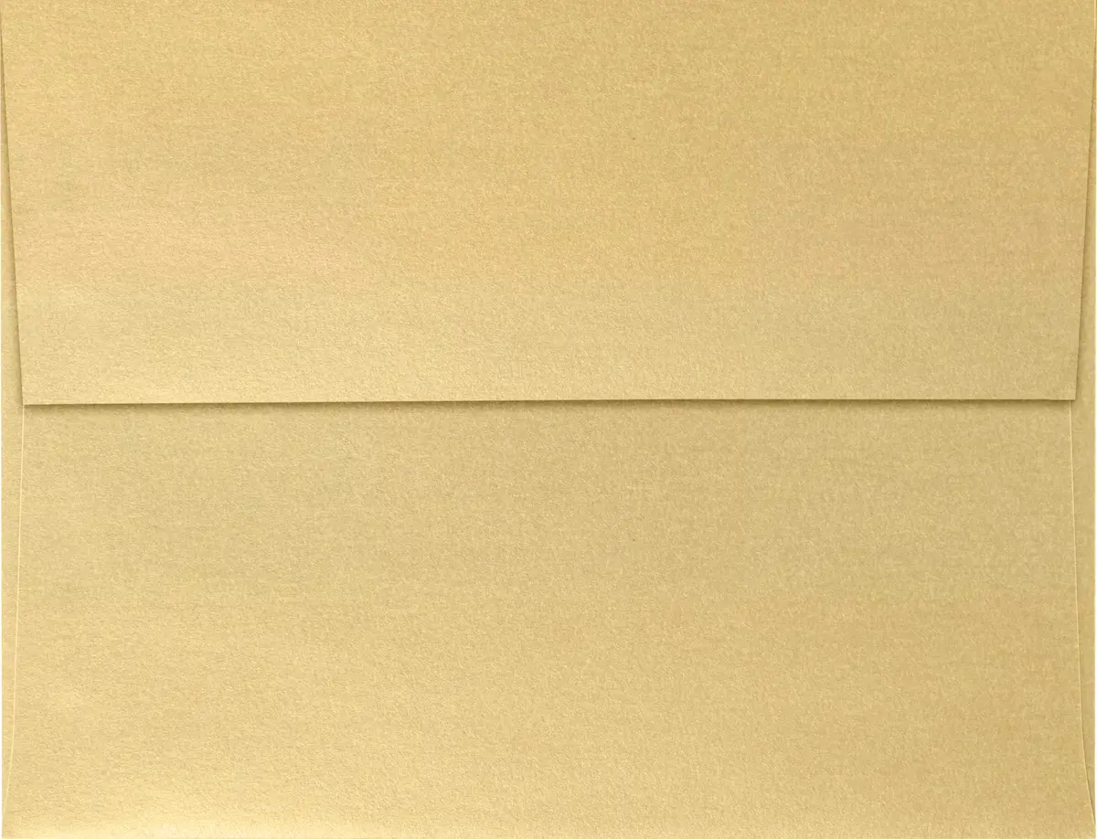 LUXPaper A4 Invitation Envelopes Blonde Metallic Peel & Press 4 1/4" x 6 1/4" | Durable, High-Quality for Invitations & Greetings - view 2
