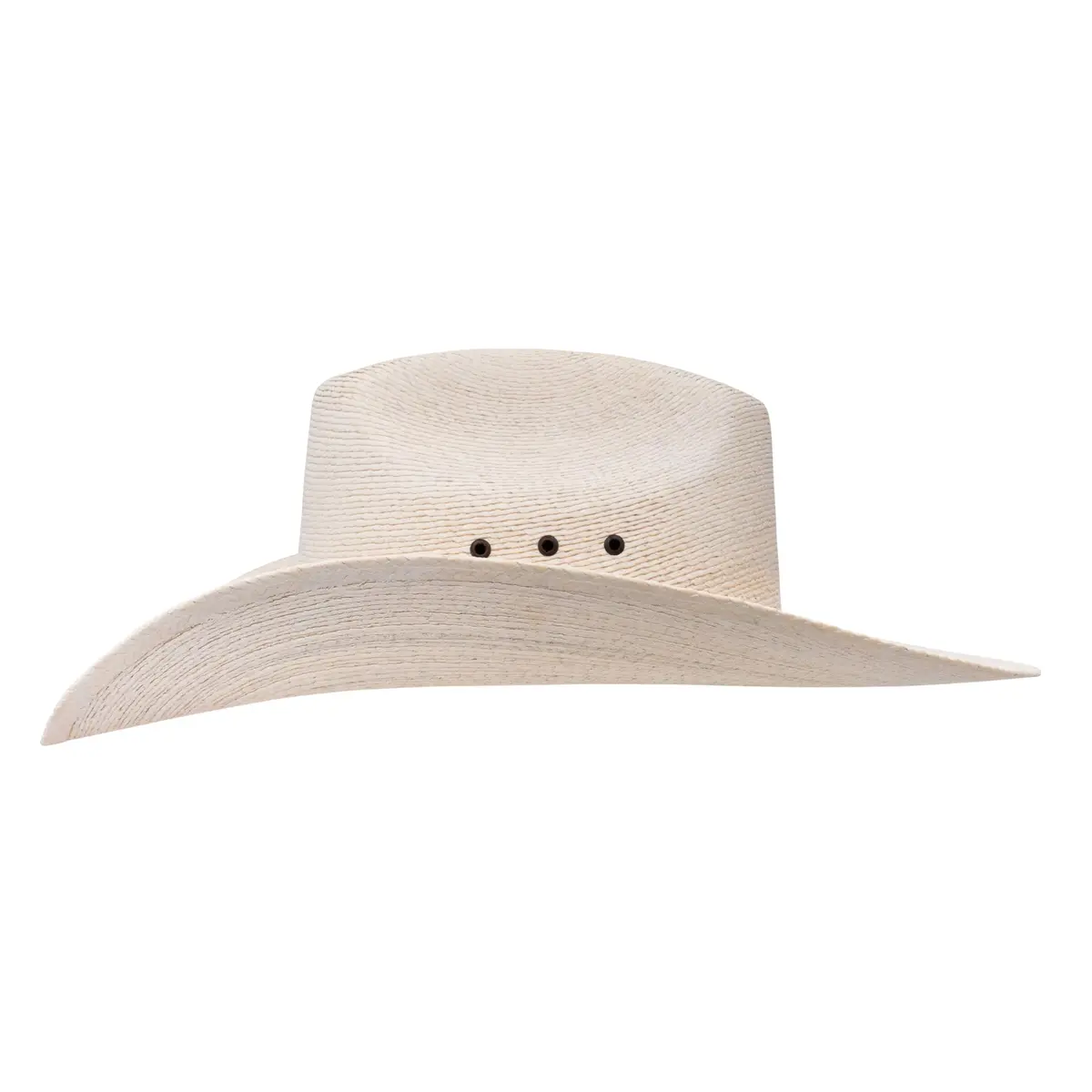 Stetson Square Eyelets Straw Cowboy Hat, Natural, 7 3/4 | Rugged Ventilated Western Style - view 2