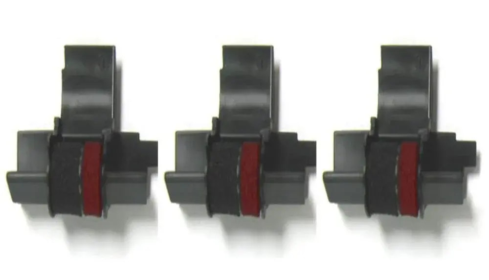 Compumatic Calculator Ink Roller Black/Red (3-Pack) | Replaces IR40T CP13 EA772R - main product image