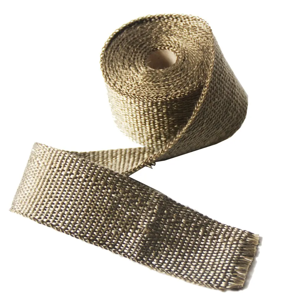 LEDAUT Titanium Exhaust Heat Wrap 2" x 16' Roll with 4 Stainless Steel Ties | Withstands 1800F Direct Heat - view 5