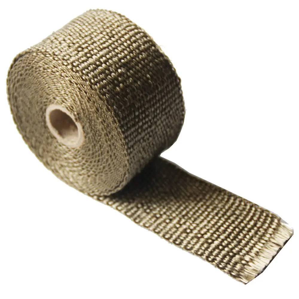 LEDAUT Titanium Exhaust Heat Wrap 2" x 16' Roll with 4 Stainless Steel Ties | Withstands 1800F Direct Heat - view 3