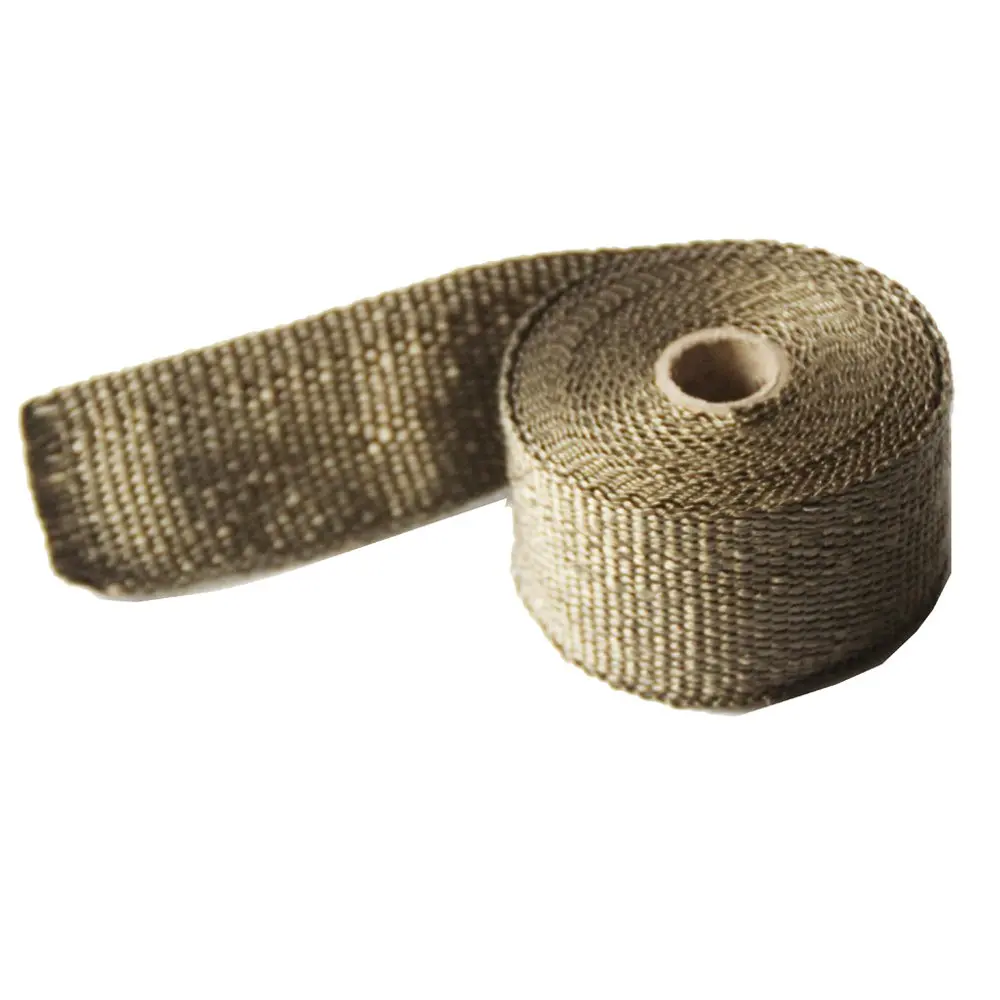 LEDAUT Titanium Exhaust Heat Wrap 2" x 16' Roll with 4 Stainless Steel Ties | Withstands 1800F Direct Heat - view 4