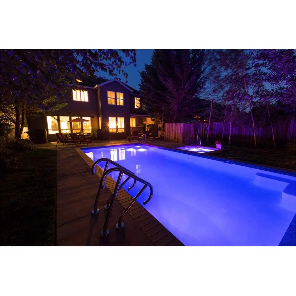 S.R. Smith Treo LED Pool Light Assy 12VAC 150' Cord & Four Rings | Water-Resistant, 5W, Color Changing - view 5