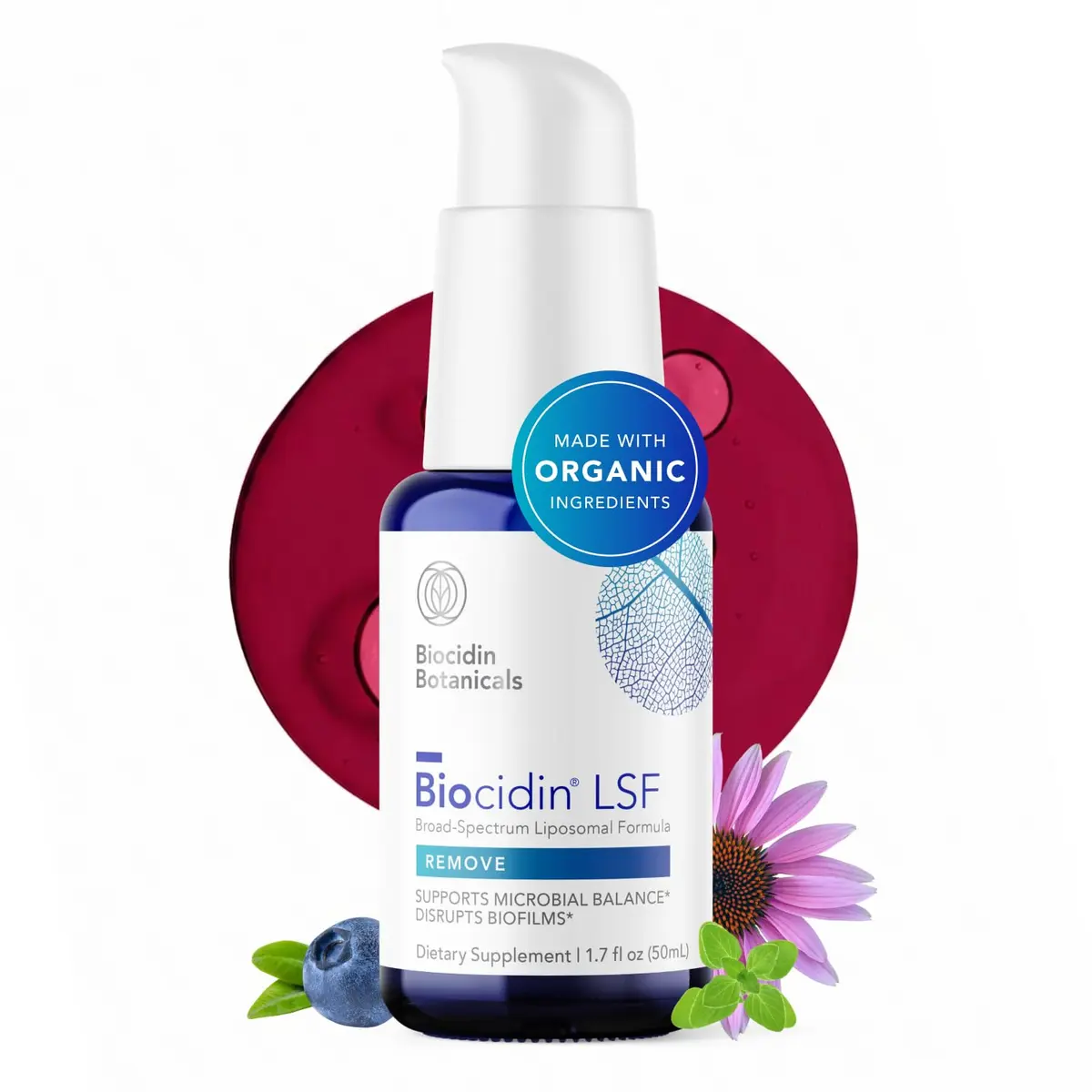 Bio-Botanical Research Biocidin Broad-Spectrum Liposomal Formula 1.7 Fl Oz | Gut & Microbiome Support - main product image