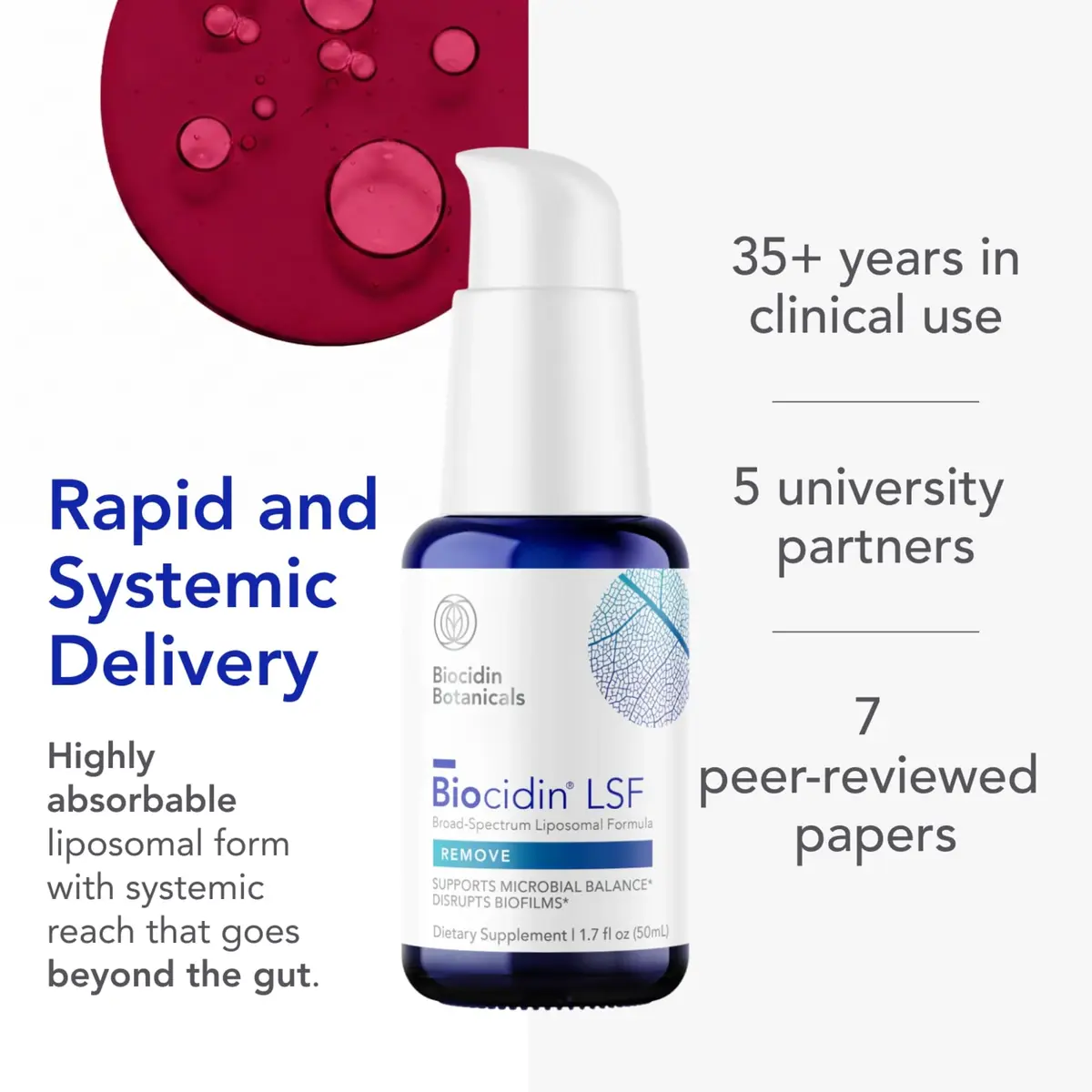 Bio-Botanical Research Biocidin Broad-Spectrum Liposomal Formula 1.7 Fl Oz | Gut & Microbiome Support - view 4