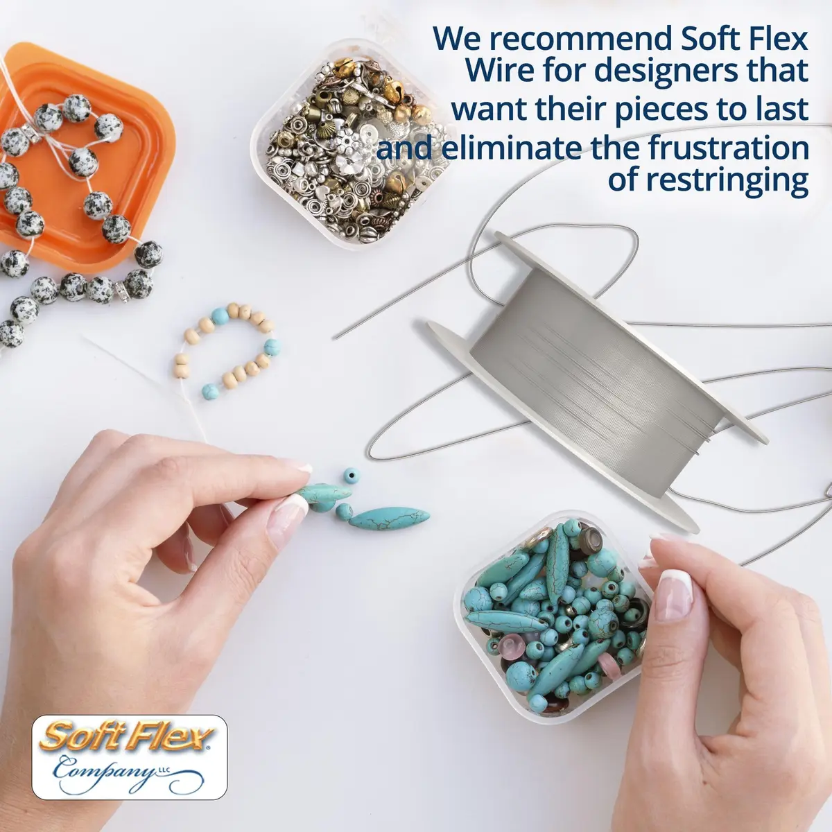 Soft Flex 49 Strand Beading Wire - 0.19mm (0.005 inch) Diameter, 9.14m (30 Feet) Nylon Design Wire | Easy to Knot, Anti-Kink - view 3