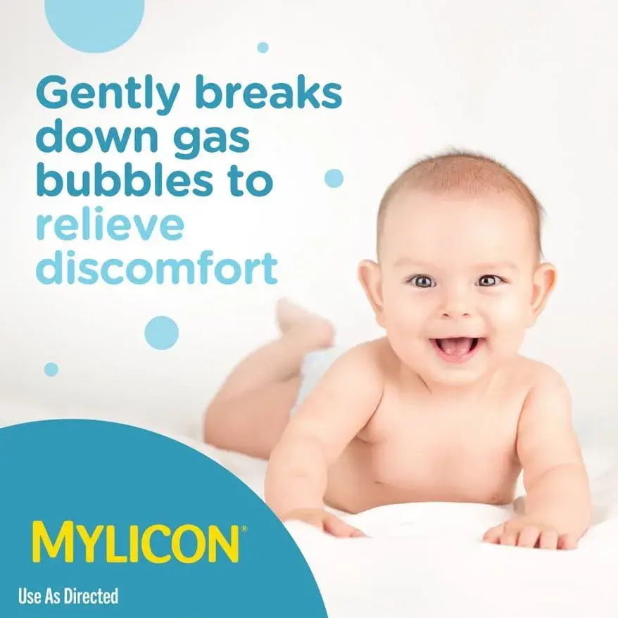 MYLICON Infant Gas Relief Drops 0.3ml/0.6ml Dosage 0.5 Fl Oz (15ml) | Gentle Simethicone Formula for Babies - view 2