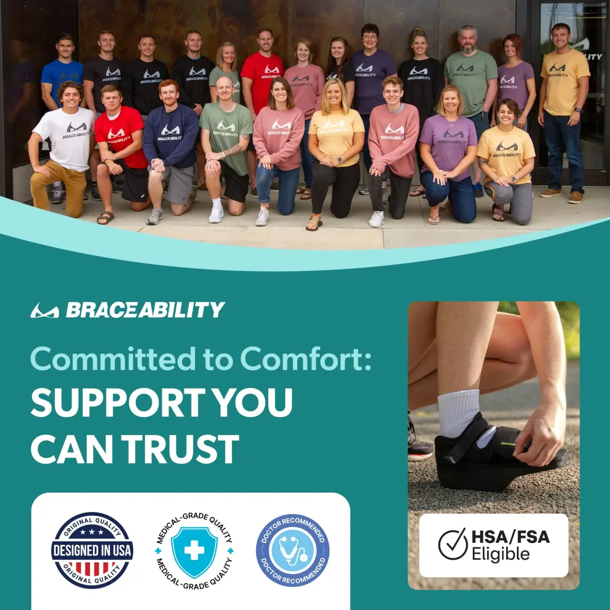 BraceAbility Forefoot Offloading Post-Op Shoe XL | 15-Degree Wedge for Diabetic Foot Ulcer, Metatarsal Fracture, Broken Toe - view 7