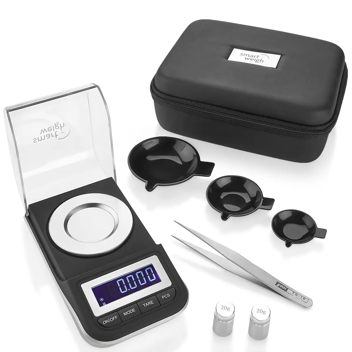 Smart Weigh Milligram Powder Scale 50g | 0.001g Precision, Reloading & Jewelry - main product image