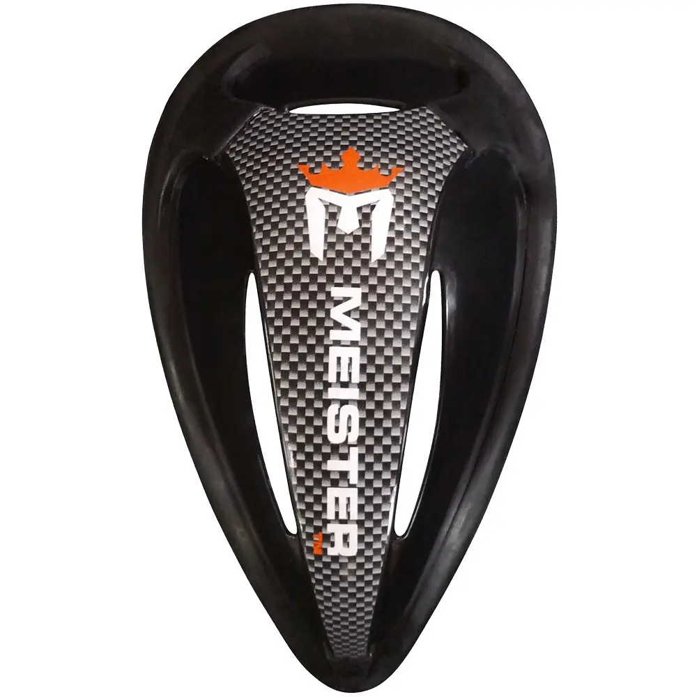 Meister Impact Protection Gear Groin Protector Cup for MMA, Boxing & Contact Sports | Adult, Black w/ Carbon - view 3