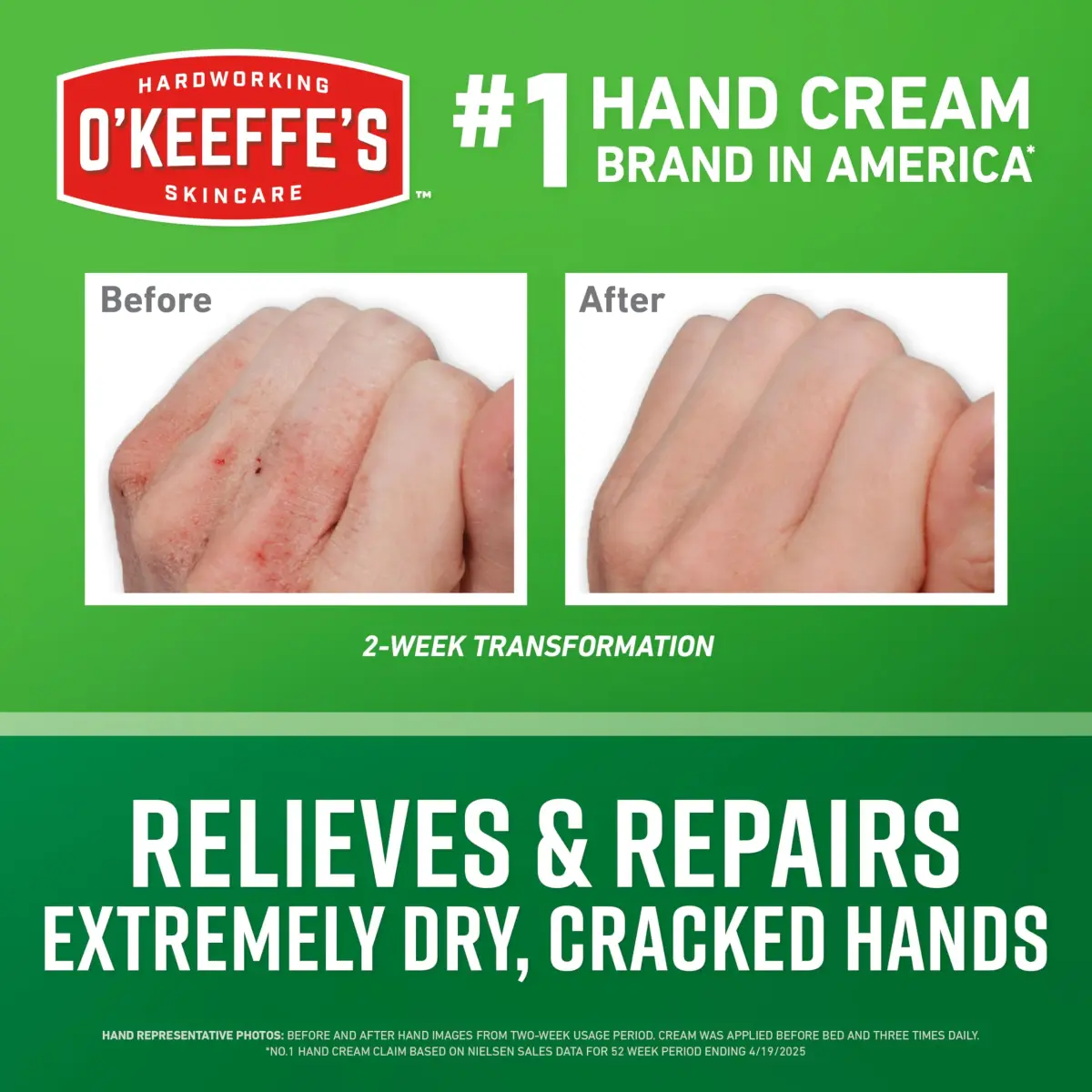 O'Keeffe's Working Hands Hand Cream 85g (3 oz) | Intensive Repair for Cracked, Dry Hands - view 2