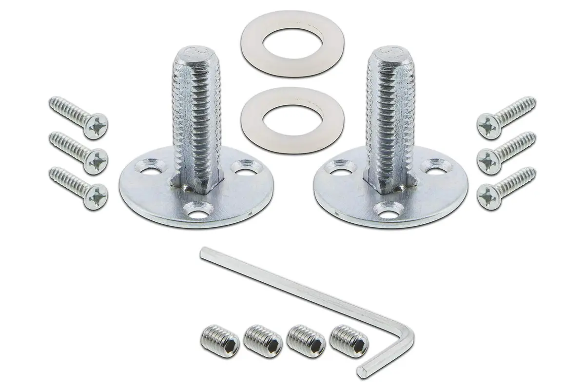 Nostalgic Warehouse Classic Rosette with Oval Clear Crystal Glass Knob, Double Dummy, Bright Chrome | Elegant, Durable Door Hardware - view 2