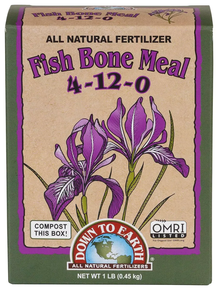 Down To Earth All Natural Fertilizers Organic Fish Bone Meal 1 lb | Organic & OMRI Listed, Slow-Release, Boosts Root & Flower Growth - main product image
