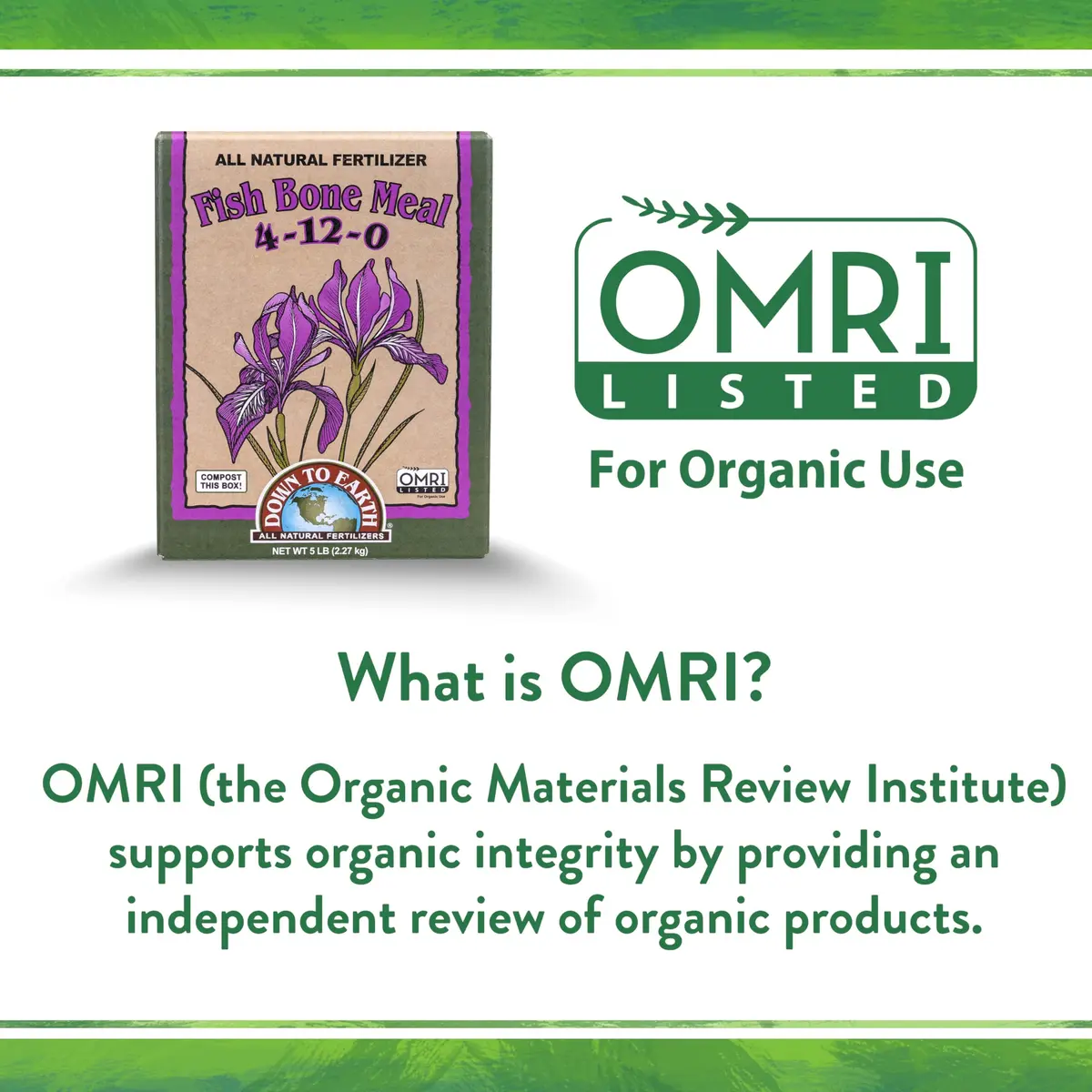 Down To Earth All Natural Fertilizers Organic Fish Bone Meal 1 lb | Organic & OMRI Listed, Slow-Release, Boosts Root & Flower Growth - view 8