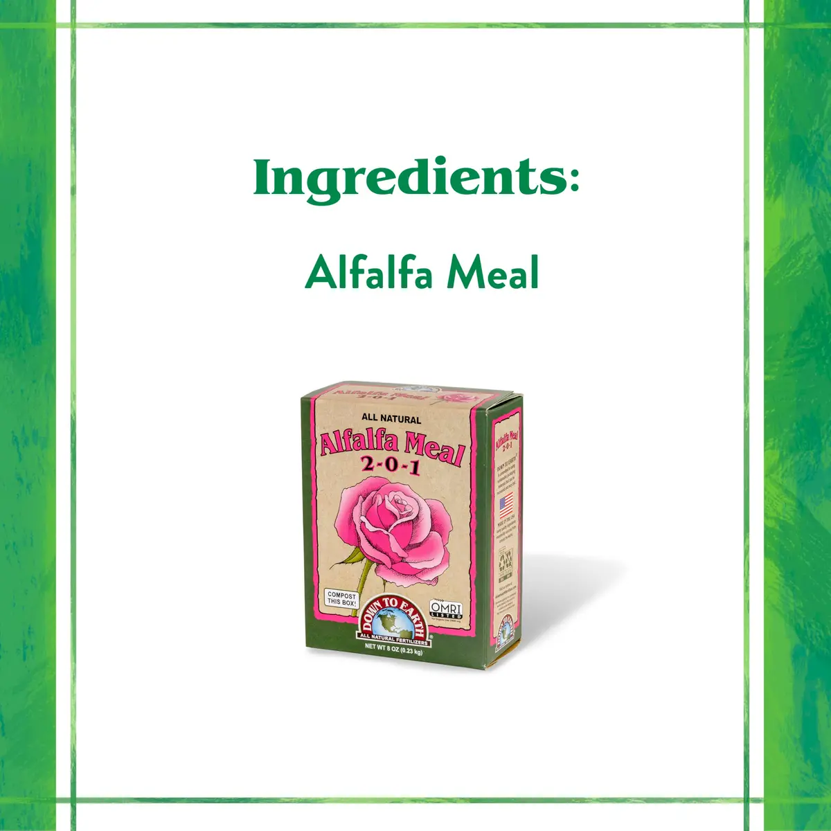 Down To Earth All Natural Fertilizers Organic Alfalfa Meal 0.5 lb | Supports Soil & Plant Growth - view 4