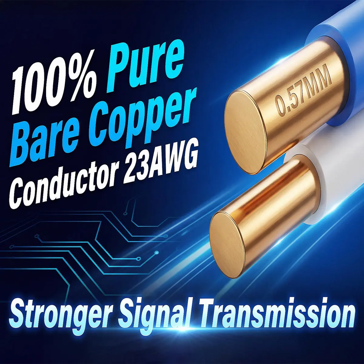 BNCables 550MHZ CAT6 Plenum Cable 1000ft | 23AWG, Pure Copper, PoE++, Certified - view 2