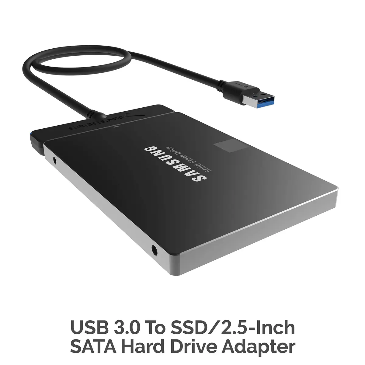 Sabrent USB 3.0 to 2.5in SATA Adapter Cable EC-SSHD | 5Gbps UASP Data Transfer - view 2