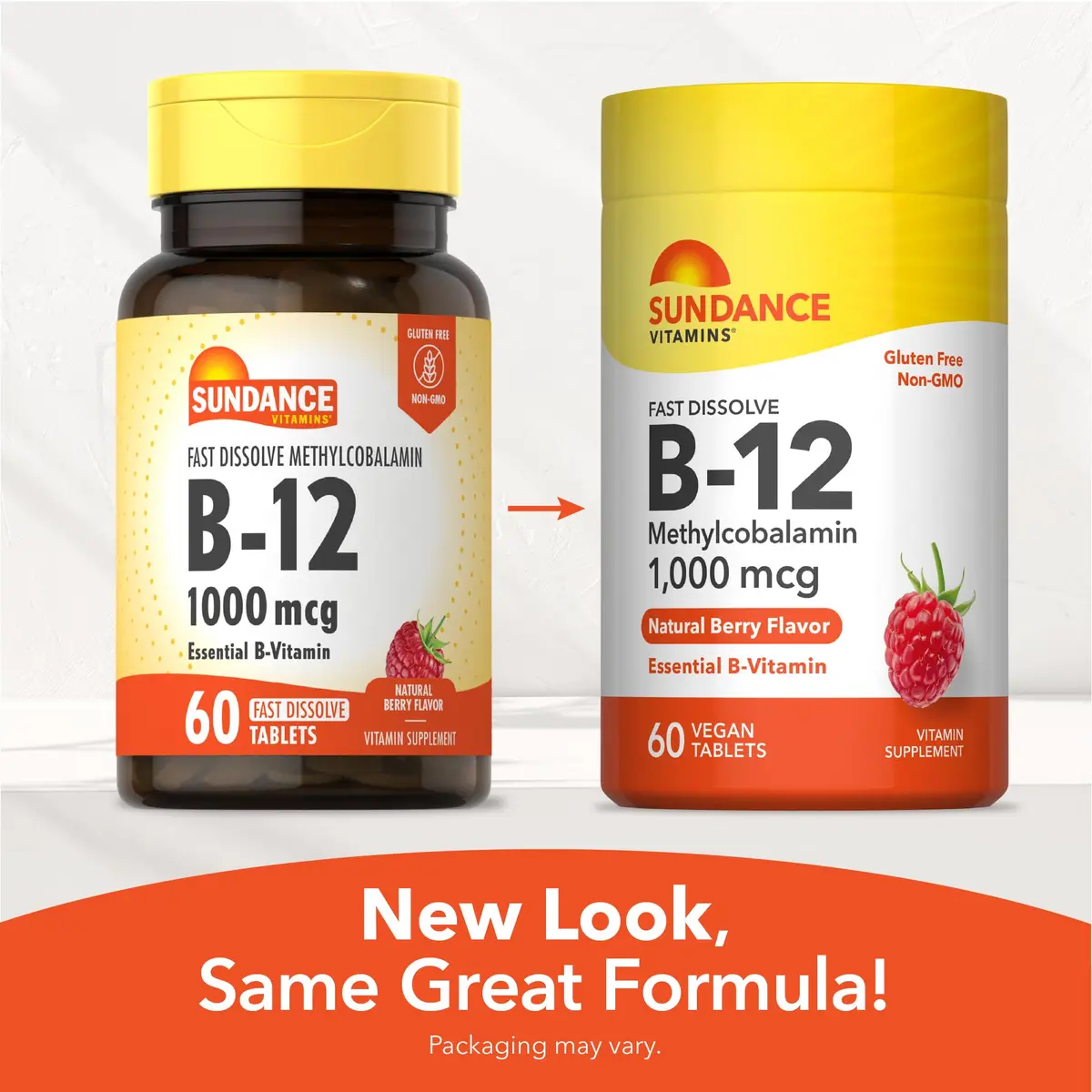 Sundance Vitamin B12 1000 mcg | Methylcobalamin | Fast Dissolve Berry Tablets (60 Count) - view 7