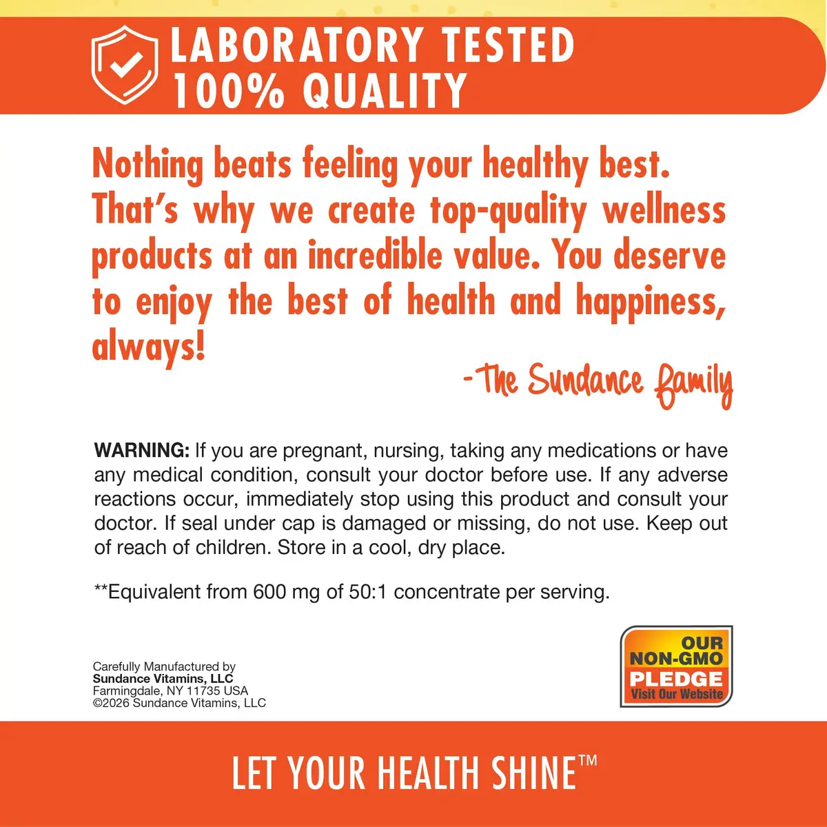 Sundance Cranberry Supplement 60 Capsules | Plus Vitamin C | Non-GMO Gluten-Free - view 5