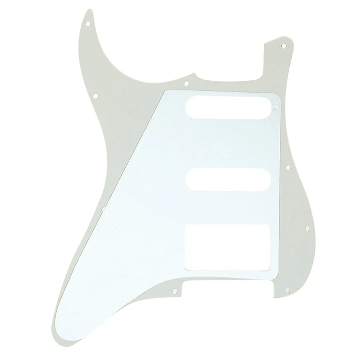 Musiclily Pro HSS 11 Hole ST Guitar Pickguard 3Ply Aged White for Fender USA/Mexican Made Standard Strat Modern Style | 2.2MM Thickness - view 3