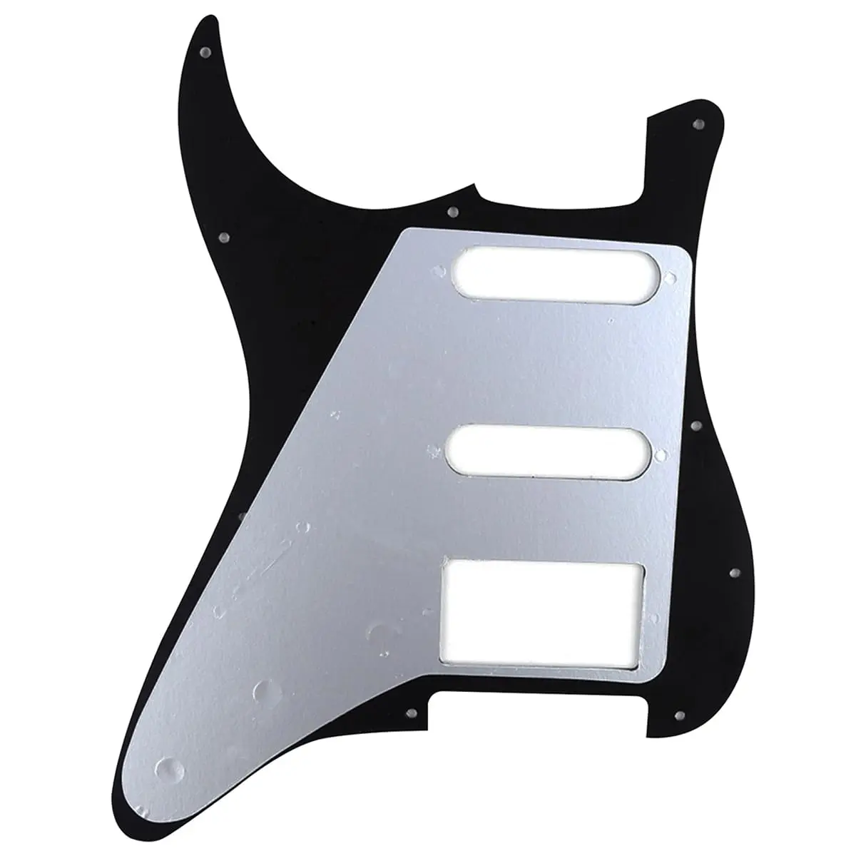 Musiclily Pro HSS 11 Hole ST Guitar Pickguard 1Ply Black | Fits Fender USA/Mexican Stratocaster - view 3