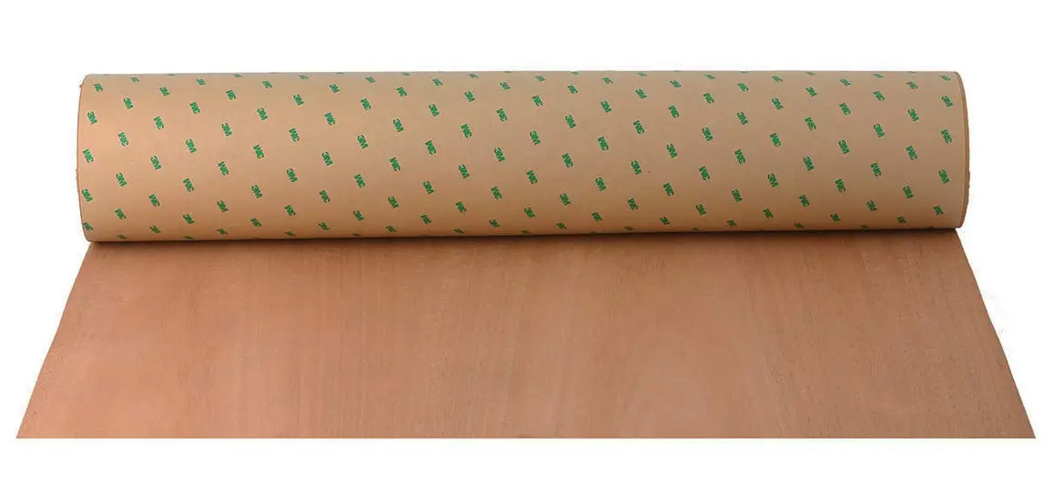 Edge Supply Mahogany Wood Veneer Sheet 24 x 96-inch | Self-Adhesive, A Grade, Smooth Finish - main product image