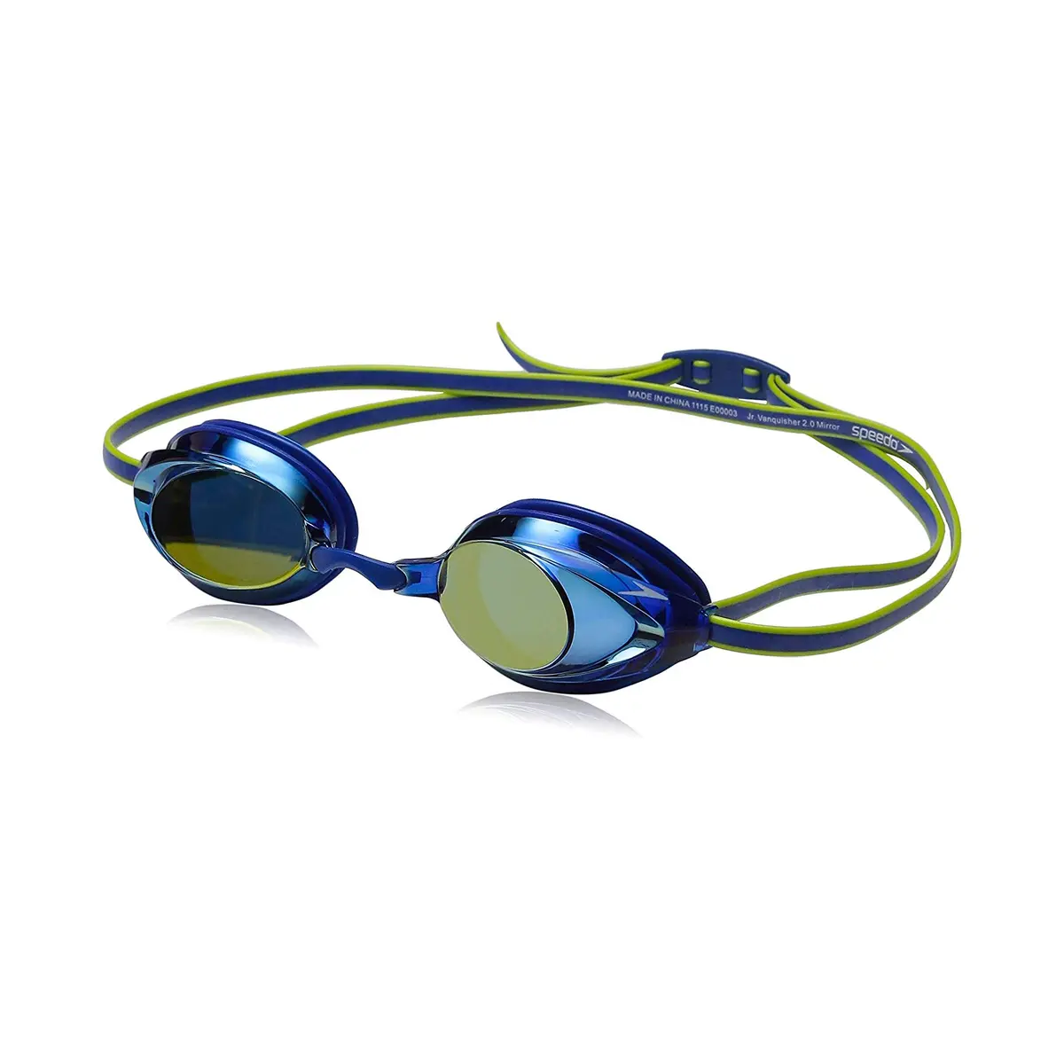 Speedo Unisex-child Swim Goggles Vanquisher 2.0 Junior | Mirrored Blue, UV & Anti-Fog, Low Profile Fit - main product image