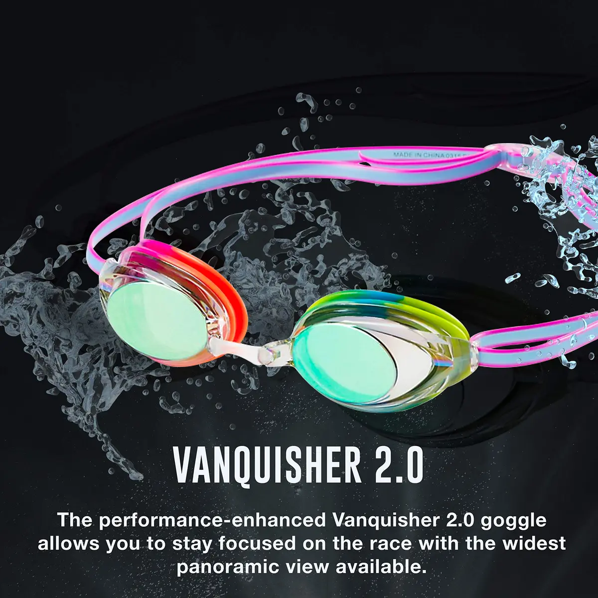 Speedo Unisex-child Swim Goggles Vanquisher 2.0 Junior | Mirrored Blue, UV & Anti-Fog, Low Profile Fit - view 6