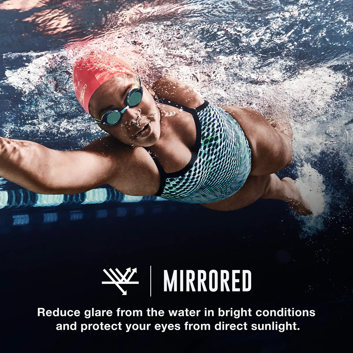 Speedo Unisex-child Swim Goggles Vanquisher 2.0 Junior | Mirrored Blue, UV & Anti-Fog, Low Profile Fit - view 3