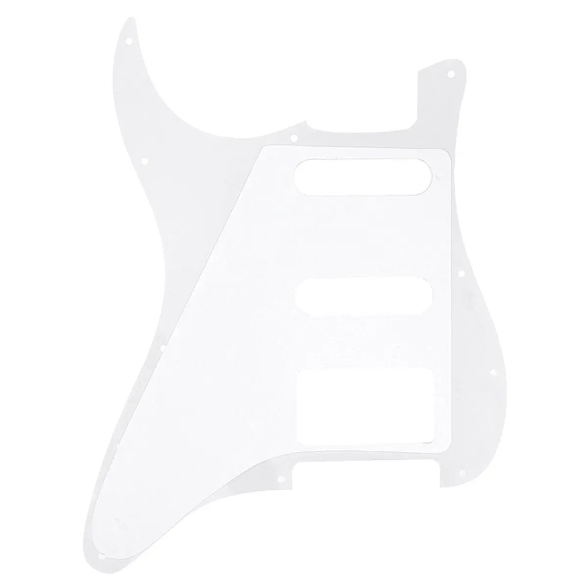 Musiclily Pro HSS 11 Hole ST Guitar Pickguard 4Ply White Pearl | Fits Fender Stratocaster - view 3