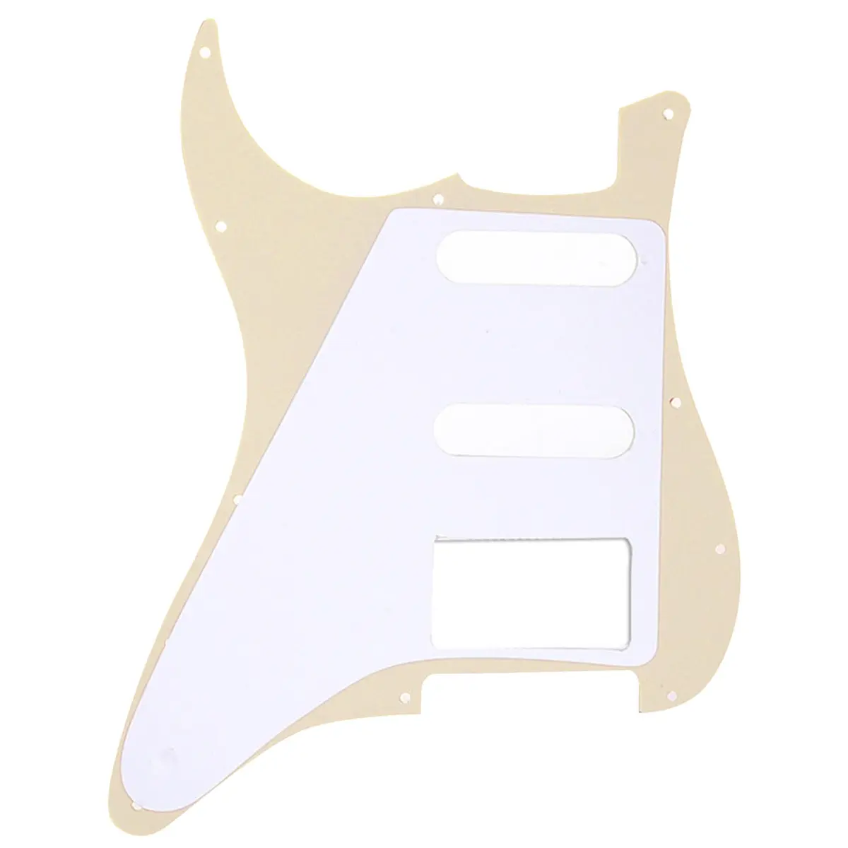 Musiclily Pro HSS 11 Hole ST Guitar Pickguard 4Ply Aged White Pearl | Fits Fender USA/Mexican Stratocasters - view 3