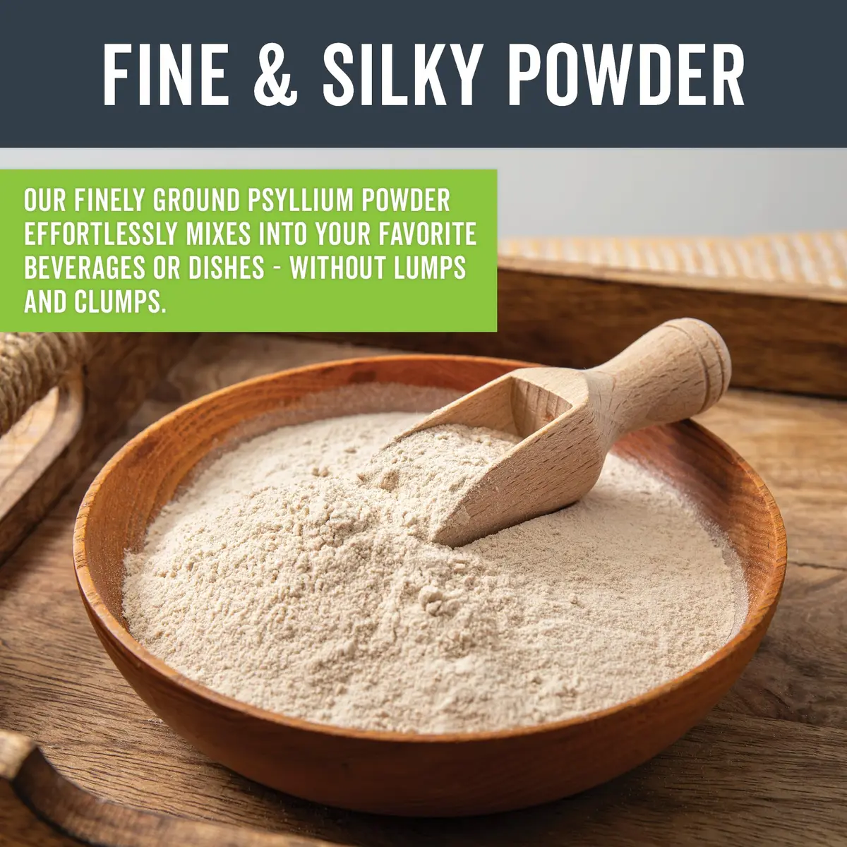 Viva Naturals Organic Psyllium Husk Powder, 24 oz – Finely Ground, Unflavored, Vegan, Keto, Paleo, Non-GMO Plant-Based Superfood for Digestive Health - view 5
