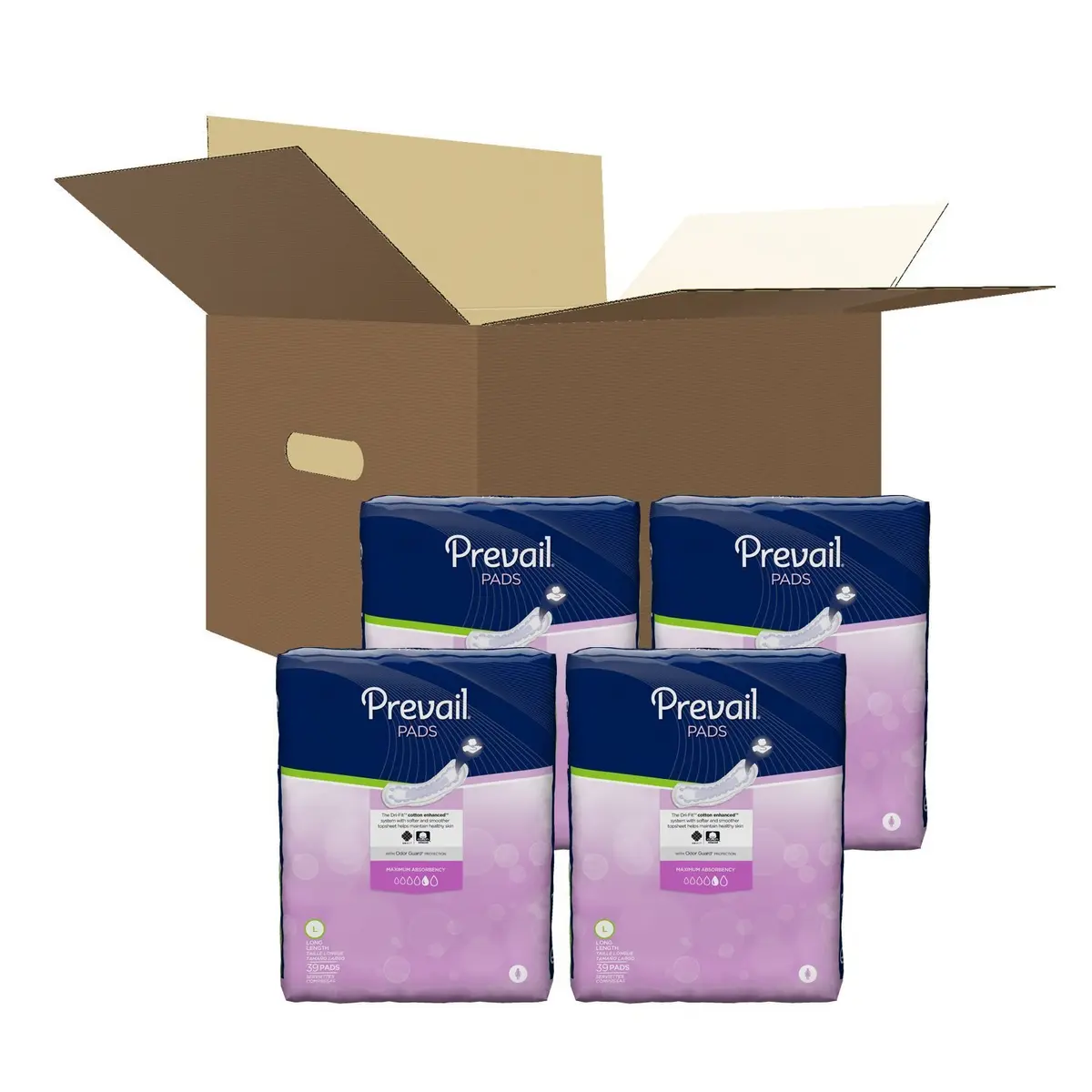 Prevail Daily Pads for Bladder Leaks | Maximum Absorbency, 13 in, 39 ct - view 3