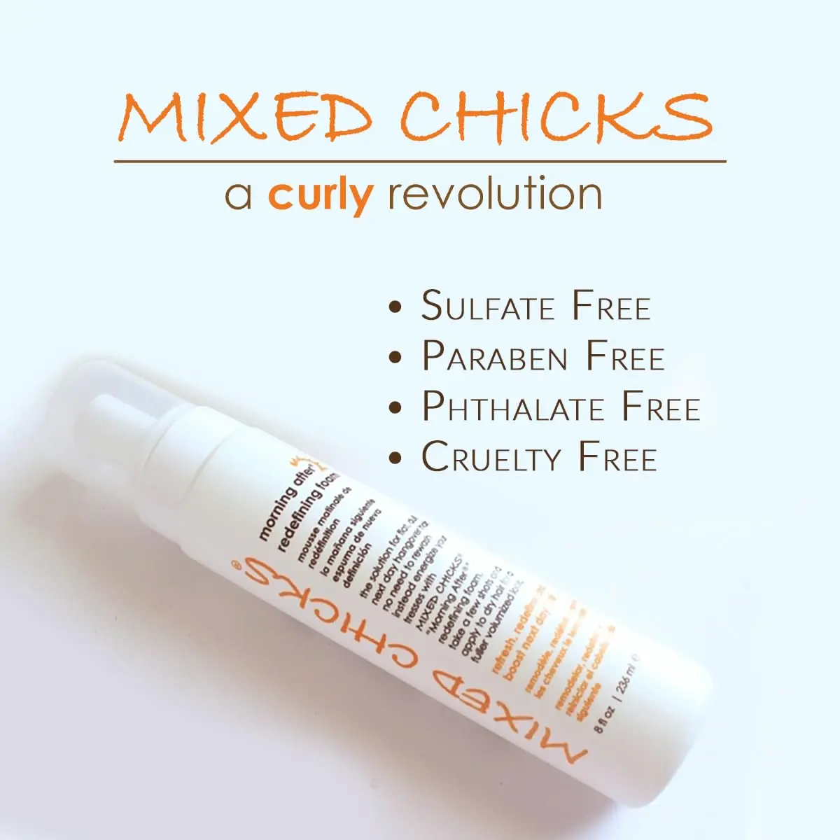 Mixed Chicks Morning After Redefining Hair Foam, 236ml | Boosts Next Day Hair, Flat & Dull Hair Solution - view 4