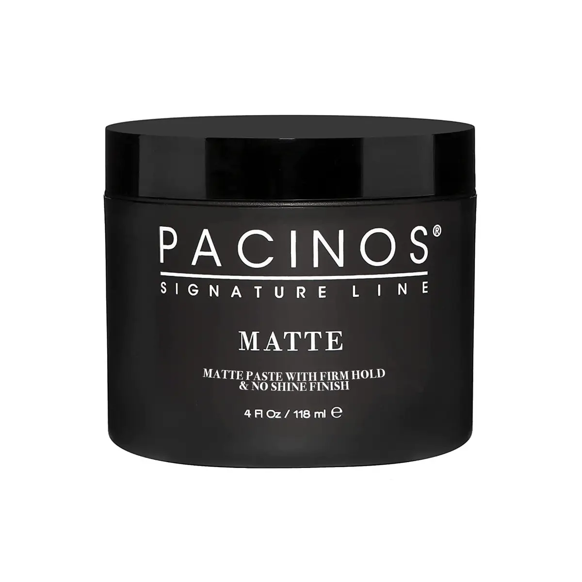Pacinos Matte Hair Paste for Men, Firm Hold, No Shine, Styling Wax, 4 fl oz | Long-lasting matte finish, versatile for all hair types - main product image