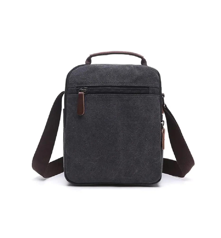 MiCoolker Canvas Messenger Bag Classic Shoulder Bag 10.6in | Multifunctional Travel Purse - view 3