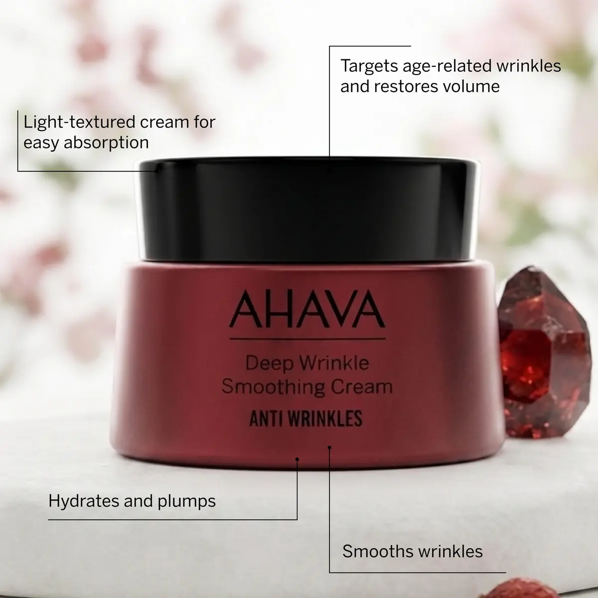 AHAVA Apple of Sodom Deep Wrinkle Cream 50ml | Targets Age Wrinkles & Restores Volume - view 4