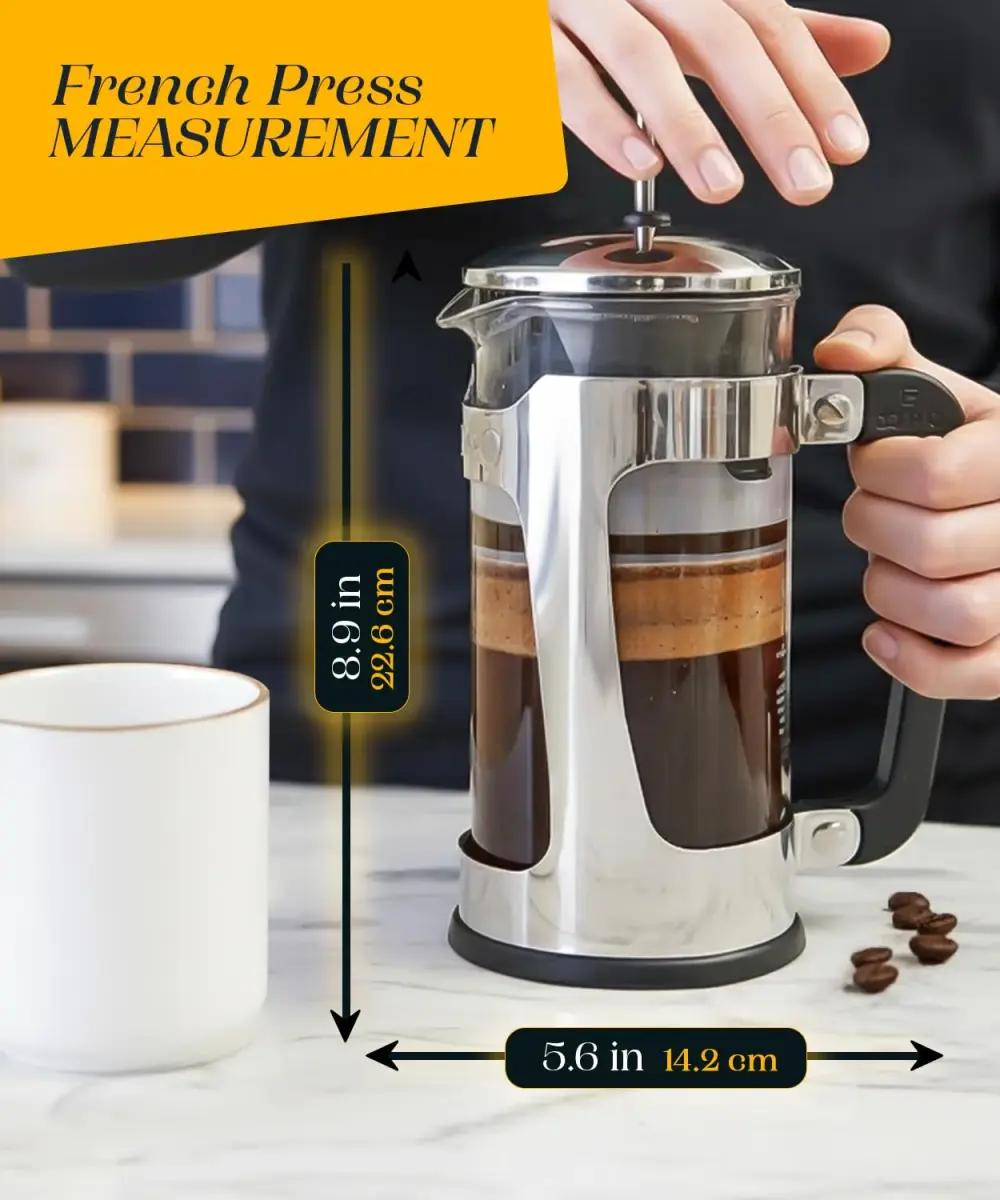 ESPRO P5 French Press Coffee Maker 532ml (18oz) | Grit-Free Coffee with Patented Double Microfilter - view 3