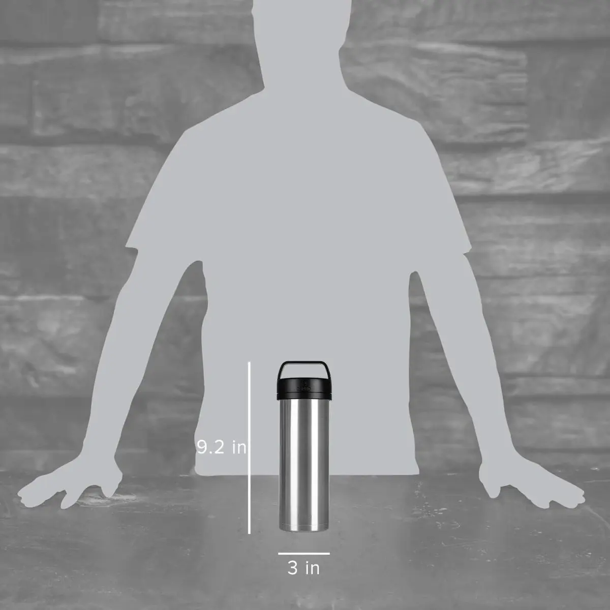 ESPRO Go P0 Ultralight French Press Travel Coffee Maker 16oz | Vacuum Insulated Stainless Steel - view 2