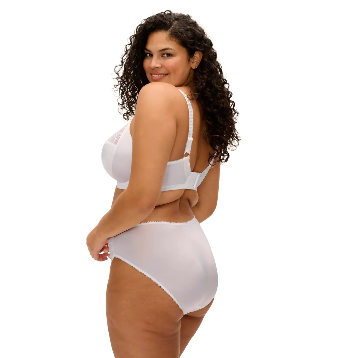 Elomi Cate Underwire Banded Bra 42H | Full Coverage Support & Elegant Sheer Embroidery - view 4