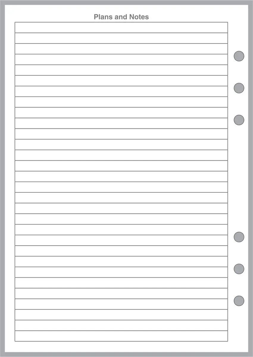 Handy Forms A5 Daily Task Planner for 6-Ring Notebooks | 50 Sheets, Heavy Paper, 5.83" x 8.27" - view 2