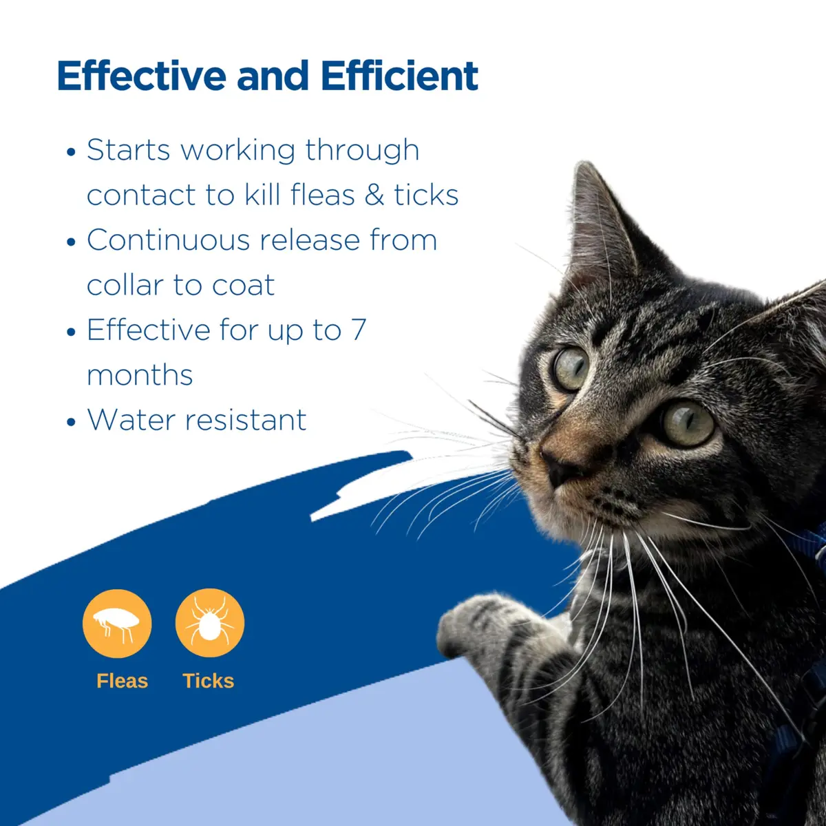 Zodiac Flea & Tick Collar for Cats, 13" | 7-Month Protection, Easy Release - view 3