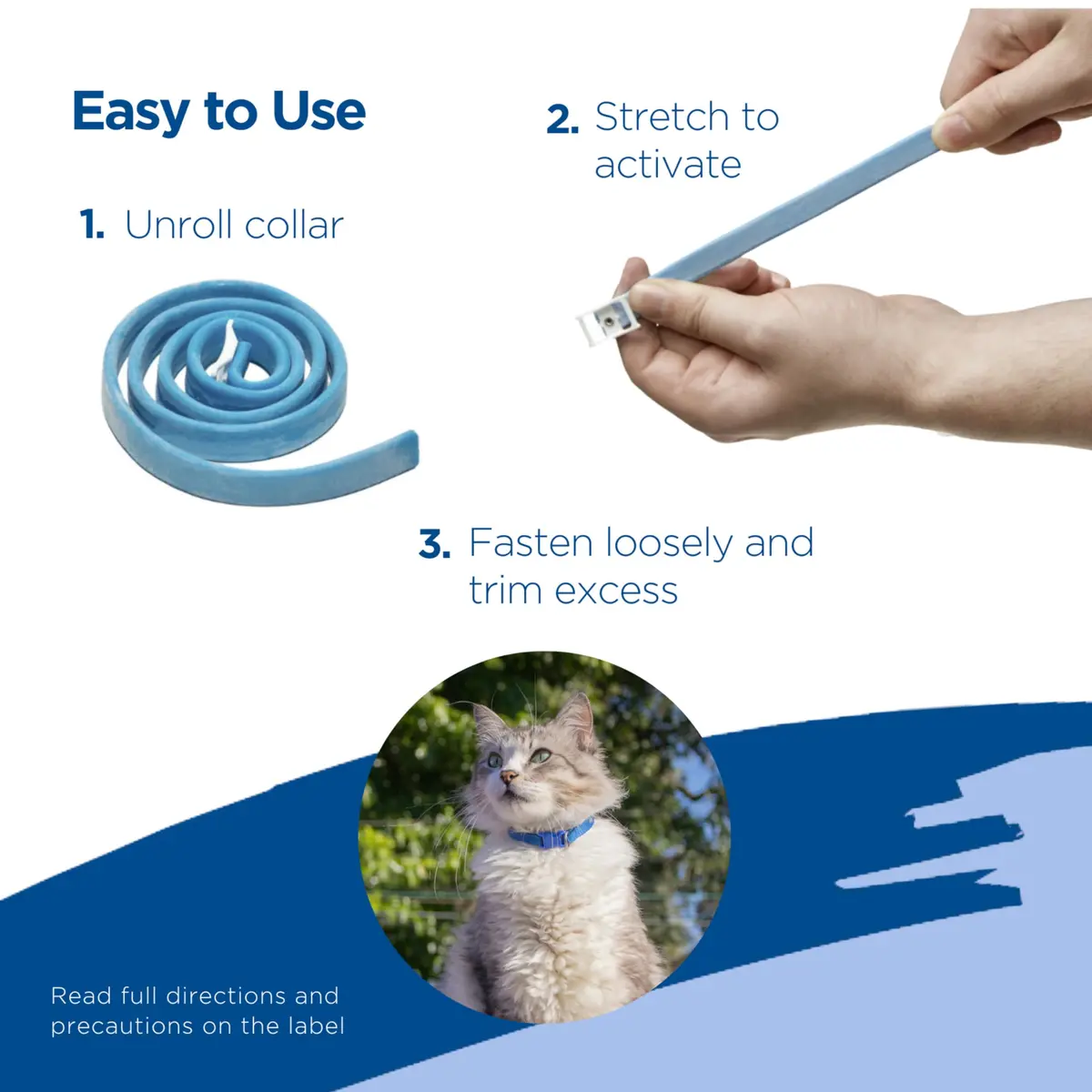 Zodiac Flea & Tick Collar for Cats, 13" | 7-Month Protection, Easy Release - view 4
