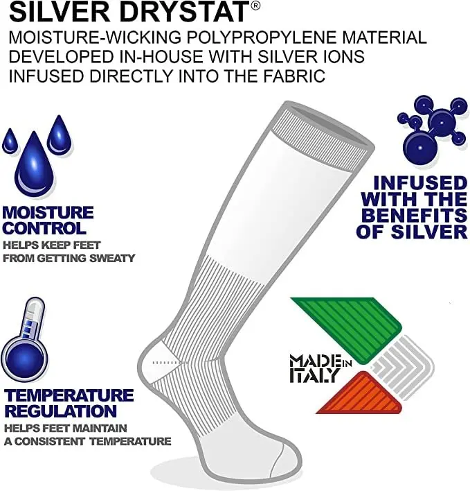 Vitalsox Performance Stripe Graduated Compression Socks | Boosts Circulation & Recovery (US, Small, Green) - view 5