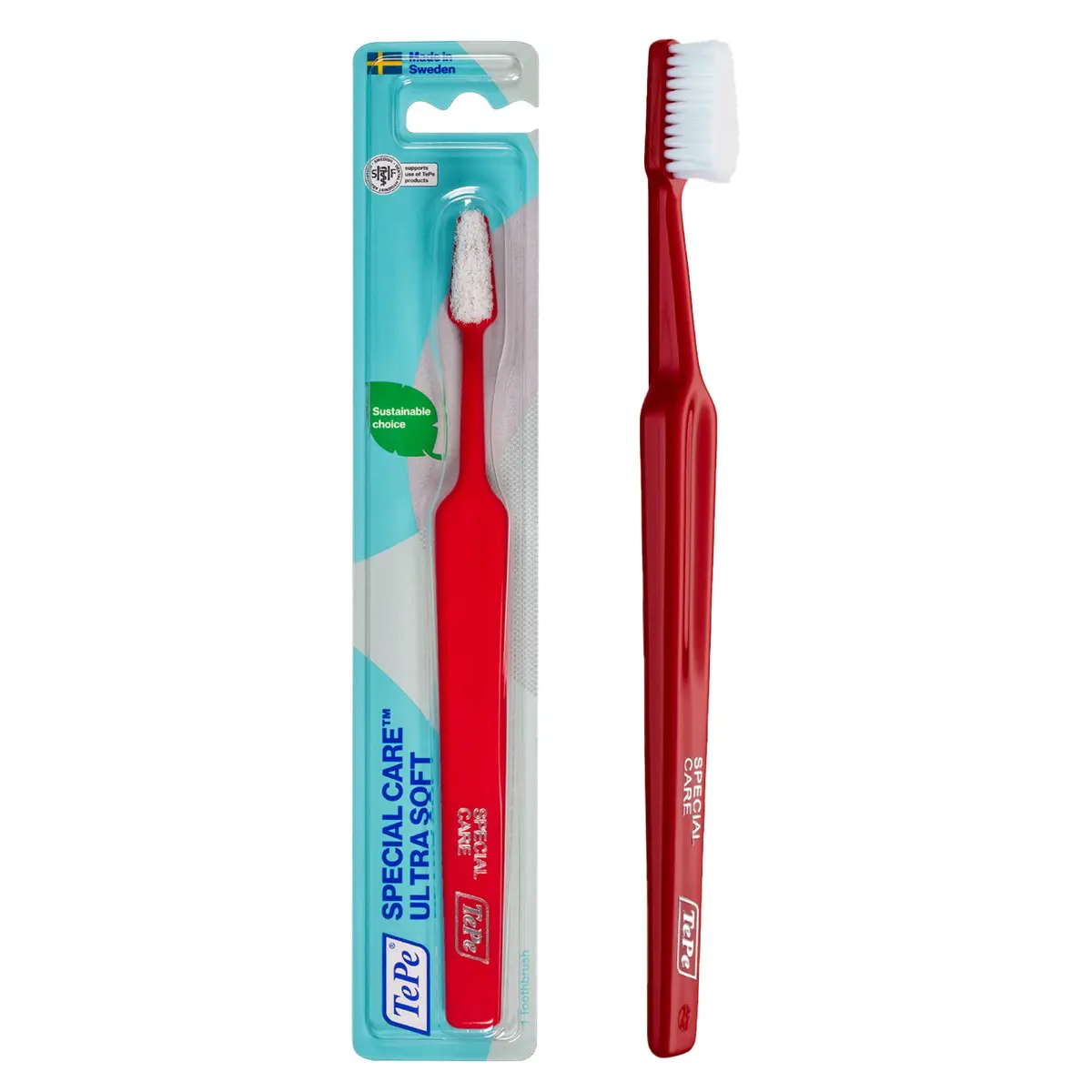 TePe Special Care Soft-Bristle Toothbrush for Sensitive Gums | Post-Surgery Gentle Cleaning - main product image