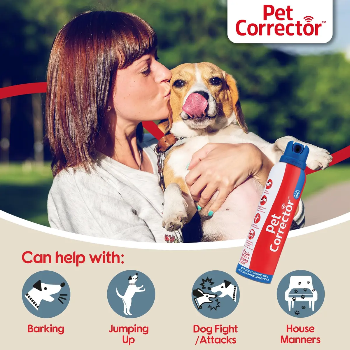 Pet Corrector Dog Trainer 30mL Pack of 4 | Humane Air Hiss Distraction Tool for Unwanted Dog Behaviors - view 2