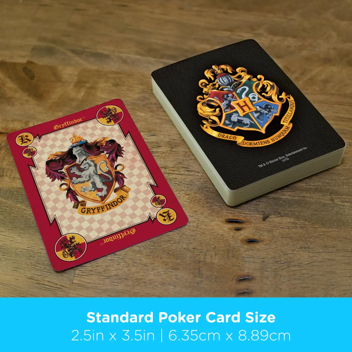 Aquarius Harry Potter Crests Playing Cards - Officially Licensed Card Deck for Kids, Teens & Adults Ages 6+ | Standard Poker Size - view 6