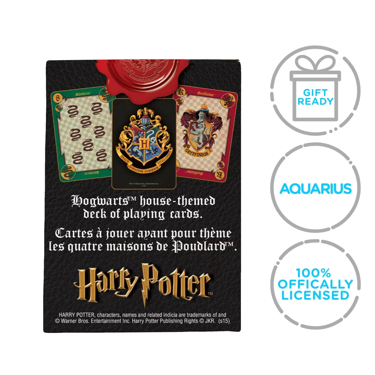 Aquarius Harry Potter Crests Playing Cards - Officially Licensed Card Deck for Kids, Teens & Adults Ages 6+ | Standard Poker Size - view 8