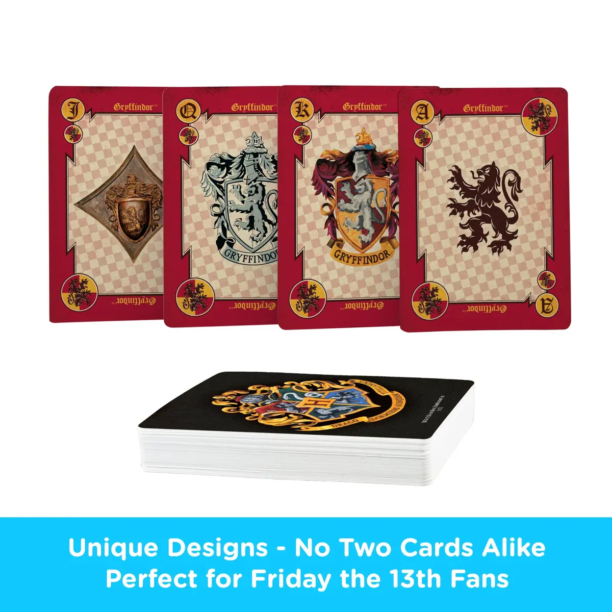 Aquarius Harry Potter Crests Playing Cards - Officially Licensed Card Deck for Kids, Teens & Adults Ages 6+ | Standard Poker Size - view 3